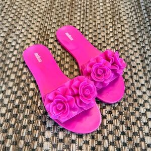 Melissa Women's Bright Pink Rose Sandals